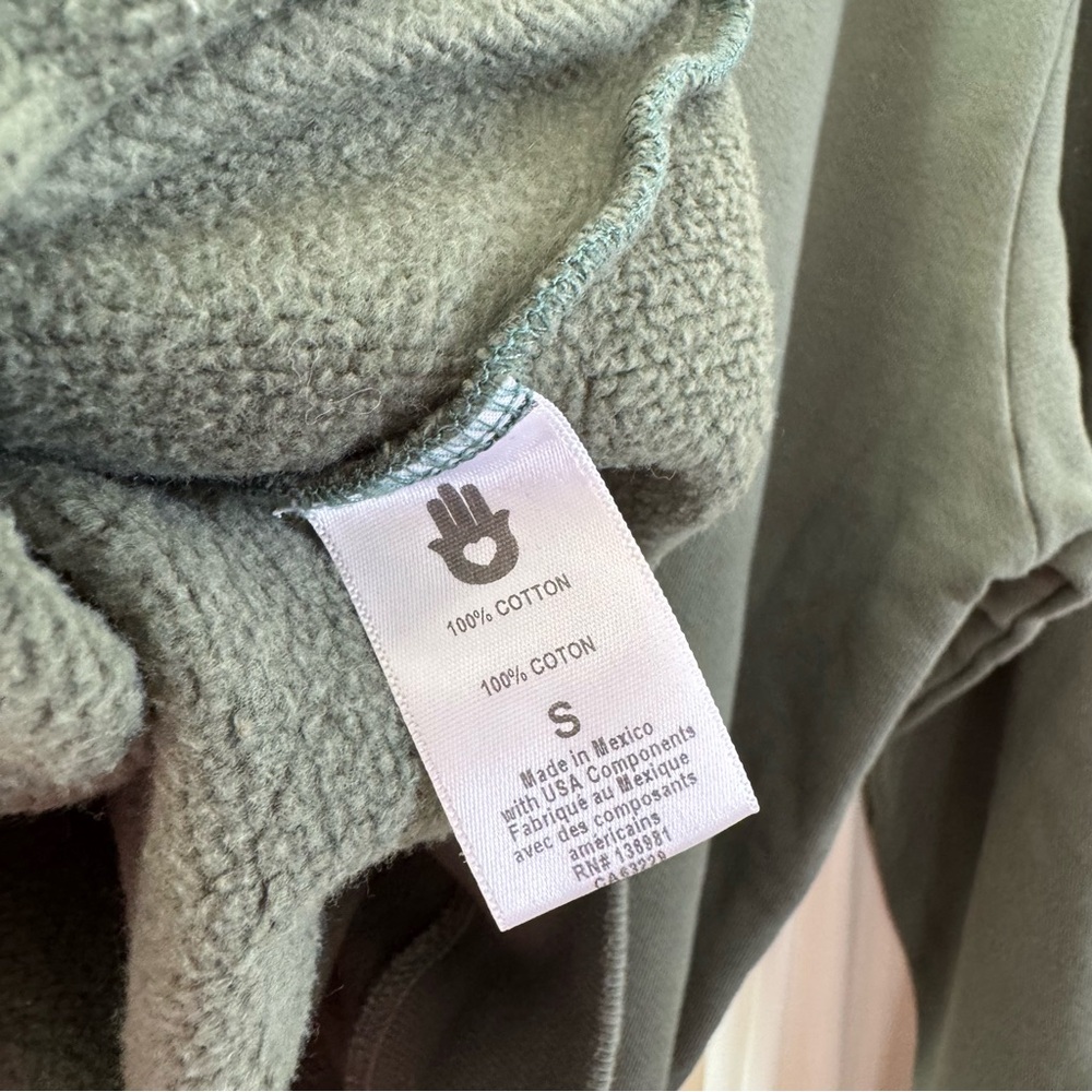 Spiritual Gangster Men's Classic Crewneck Sweatshirt Size Small Army Green - Picture 6 of 6
